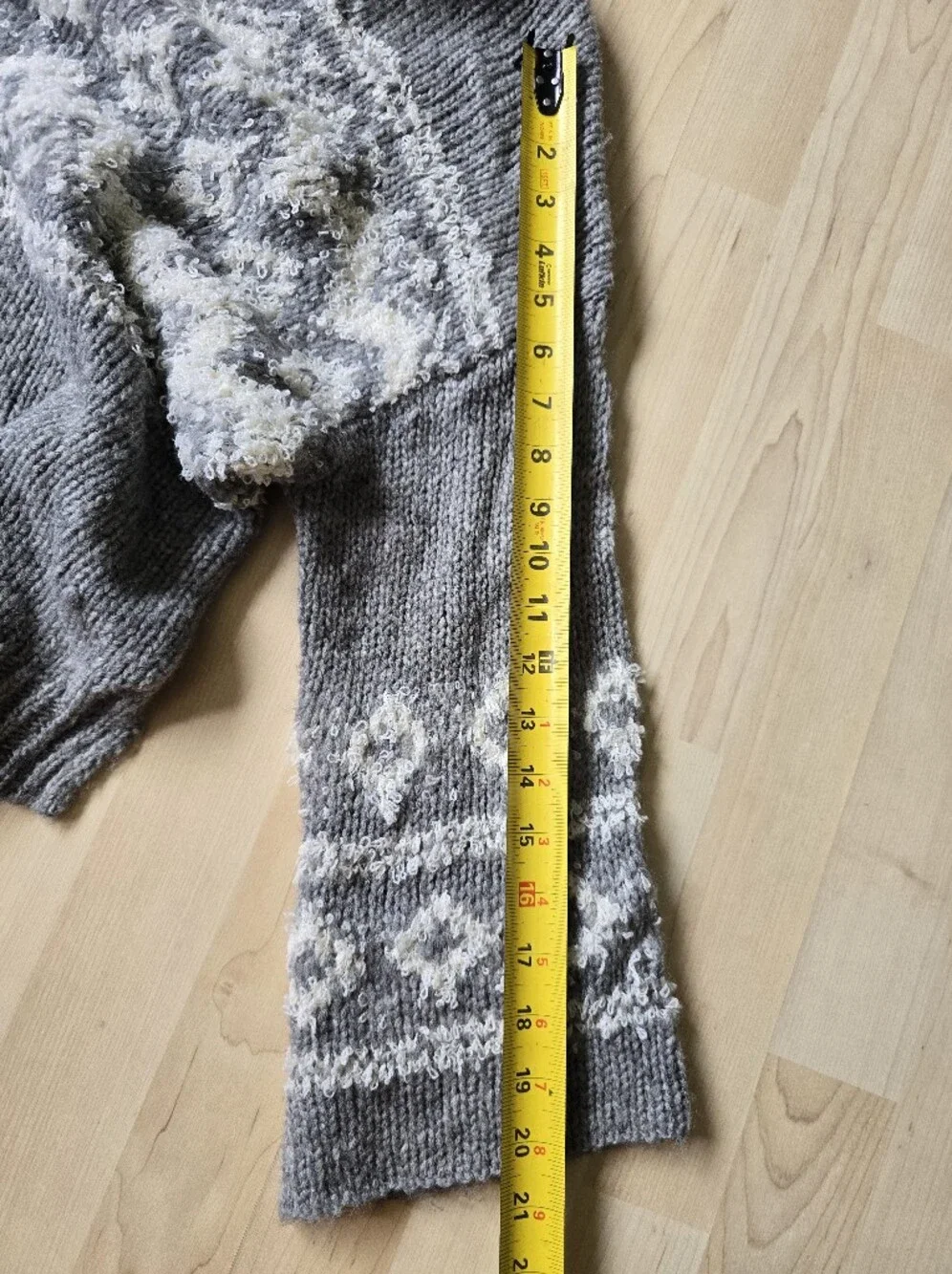 Free People Ragnar Fair Isle Split Cowl Neck Sweater Size Medium